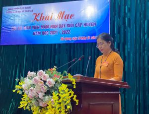 Khai mạc Hội thi giáo viên mầm non dạy giỏi cấp huyện năm học 2021-2022 Khai mạc Hội thi giáo viên mầm non dạy giỏi cấp huyện năm học 2021-2022